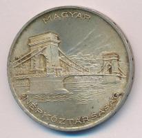 1956. 20Ft Ag "10 éves a forint / Lánchíd" T:2