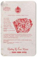 1978 Észak-Budai Áfész alumínium lemeznaptár 10,5x6,5cm