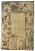 1970 Amatőr pornónaptárról készült fotó 11x7,5cm