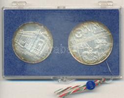 1974. 50Ft Ag + 100Ft Ag "50 éves az MNB" T:BU eredeti MNB plombált plasztiktokban!