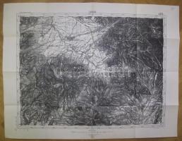 1912 K.u.K. Militärgeographisches Institut Gyergyó katonai térképe 47x63cm