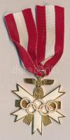 Német 3. Birodalom ~1936. "Német Olimpia Érdemrend I. osztály" gyűjtői replika T:2 German Third Reich ~1936. "Olympic Games Decoration 1st class" replica C:XF