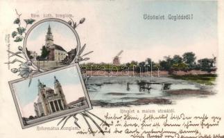 Cegléd Katolikus és Református templom (EK)