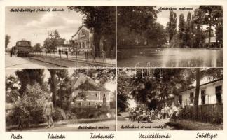 Sződliget vasútállomással, a Sződrákosi malommal és strand vendéglővel