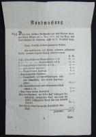 1815 Magyar, német és latin nyelvű hirdetmények, közte zsidó kereskedő kifosztásáról szóló / 1815 Announcements in Hungatrian, GErman and Latin among about robbing of a jew tradesman 6p.