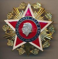 Szovjetunió 1949. "Sztálin Generalisszimusz Rend" kitüntetésének zománcozott modern gyűjtői replikája T:1 Soviet Union 1949. "Order of Generalissimo Stalin" enammelled collectors modern replica C:Unc