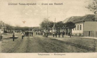 Temesújfalu (Neudorf) Church street