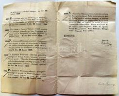 1839 Helytartótanácsi leirat báró Eötvös Ignác királyi főpohárnok, főispán és valóságos belső titkos...