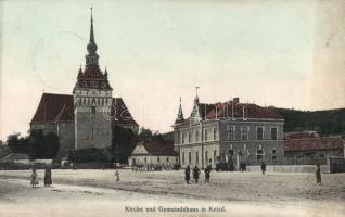 Szászkézd (Keisd) church and town hall