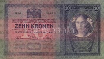 1904. 10K piros "Magyarország" körbélyegzővel T:III