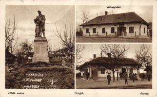 Onga Községháza, vasútállomás (fa)