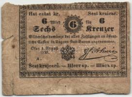 1849. 6kr "Almássy" T:III-