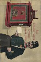 Trencsénteplic, postman leporellocard