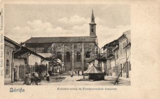 Bártfa Monastery street, church (fa)