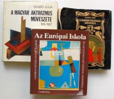 4db klf művészeti könyv: Joan Miró, A magyar aktivizmus művészete, Az Európai Iskola és az elvont művészek csoportja, A magyar szecesszió művészete