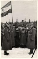 Uzsok, Polish and Hungarian soldiers meeting by the border