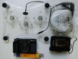 Kis bolha tétel: fényképezőgép, laptop hűtő, fényképezőgép állvány, CD.walkman, diktafon