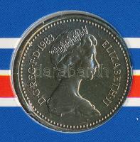 Nagy-Britannia 1983. 1Ł az első fém font díszkiadásban, angol nyelvű tájékoztatóval T:1-
Great Brita...