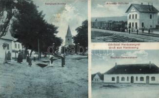 Harácsony with railway station