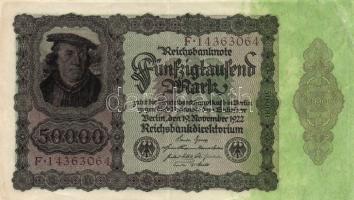 Német Birodalom / Császárság 1910. 100M T:III + 1914. 50M 6 jegyű sorszámmal T:III + Német Birodalom...