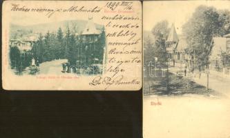 Előpatak - 2 db régi képeslap, az egyik 1899-ből