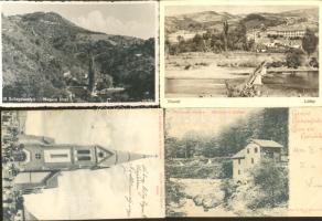 4 db régi városképes lap Erdélyből