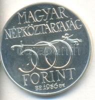 1986. 500Ft Ag "Budavár visszavétele 1686" T:BU