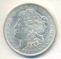 Amerikai Egyesült Államok 1921. 1$ Ag "Morgan" T:2 USA 1921. Morgan Dollar Ag C:XF