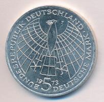 NSZK 1973J 5M Ag "Kopernikusz" T:1 GFR 1975J 5 Mark Ag "Copernicus" C:Unc