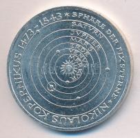 NSZK 1973J 5M Ag "Kopernikusz" T:1
GFR 1975J 5 Mark Ag "Copernicus" C:Unc