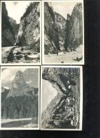 5 db régi, jó állapotú képeslap Erdélyből, Gyilkos-tó és Békás szoros