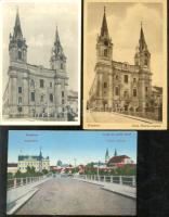 Komárom - 3 db régi képeslap