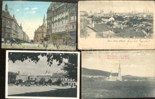 6 db régi városképeslap a történelmi Magyarország területéről (Erdély és Magyarország)