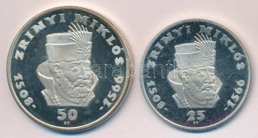 1966. 25Ft Ag, 50Ft Ag "Zrínyi" pár T:PP