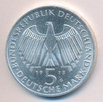 NSZK 1973G 5M Ag "125. évforduló Frankfurt Nemzetgyűlés" T:1 GFR 1971D 5 Mark Ag "125th anniversary - Frankfurt Parliament" C:Unc