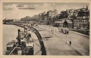 Dresden ship station, tram