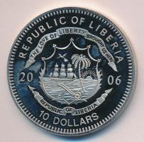 Libéria 2006. 10$ "Szabadság pillanatai-Magyar Forradalom 1956." multicolor T:PP  Liberia 2006. 10 Dollars "Moments of Freedom-Hungarian Revolution 1956." multicolor C:PP