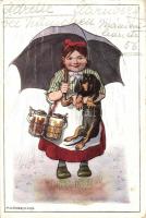 Girl, dog, beer s: Engelhard