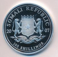 Szomália 2001. 100Sh Ag "Afrika vadvilága-elefánt" T:PP Somalia 2001. 100 Shillings Ag "African Wildlife-elephant" C:PP