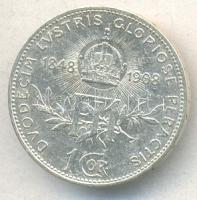 Ausztria 1908. 1K Ag "Jubileum" T:2 
Austria 1908. 1 Corona Ag "Jubilee" C:XF