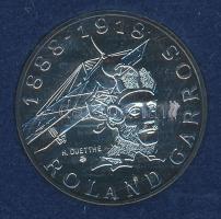 Franciaország 1988. 10Fr Ag "Roland Garros" díszkiadásban tanúsítvánnyal T:BU
France 1988....