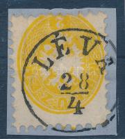 2kr dark yellow with shifted perforation (teared) 