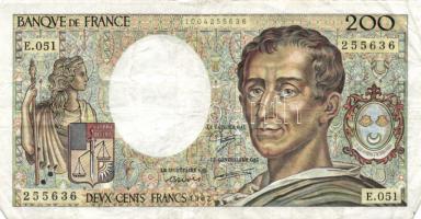 Franciaország 1988. 200Fr T:III (apró tűlyukak) France 1988. 200 Francs C:F