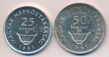 1961. 25Ft Ag + 50Ft Ag "Liszt" pár T:P, patina