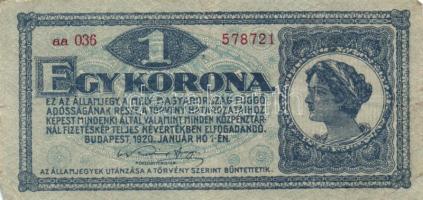 1920. 1K (6x) kétféle sorszámozás + 2K (7x) kétféle sorszámozás, közte egymáshoz közeli sorszámúak i...