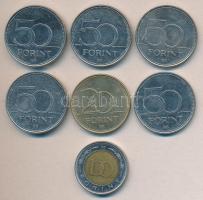 2002. 100Ft "Kossuth" + 2003. 20Ft "Deák" + 2004-2007. 50Ft 5db klf emlékverete ...