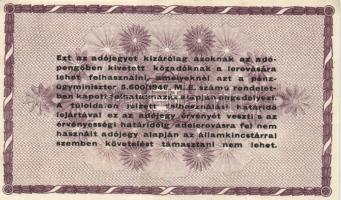 1946. 10.000AP + 50.000AP + 100.000AP (5x) kétféle papír + 500.000AP (3x) kétféle papír + 100.000.00...