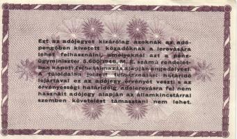 1946. 10.000AP + 50.000AP + 100.000AP (5x) kétféle papír + 500.000AP (3x) kétféle papír + 100.000.00...