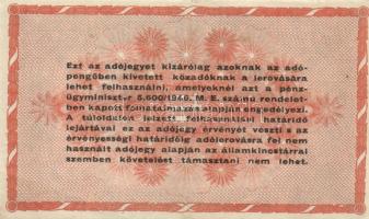 1946. 10.000AP + 50.000AP + 100.000AP (5x) kétféle papír + 500.000AP (3x) kétféle papír + 100.000.00...