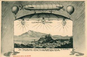 Salzburg mit Zeppelin